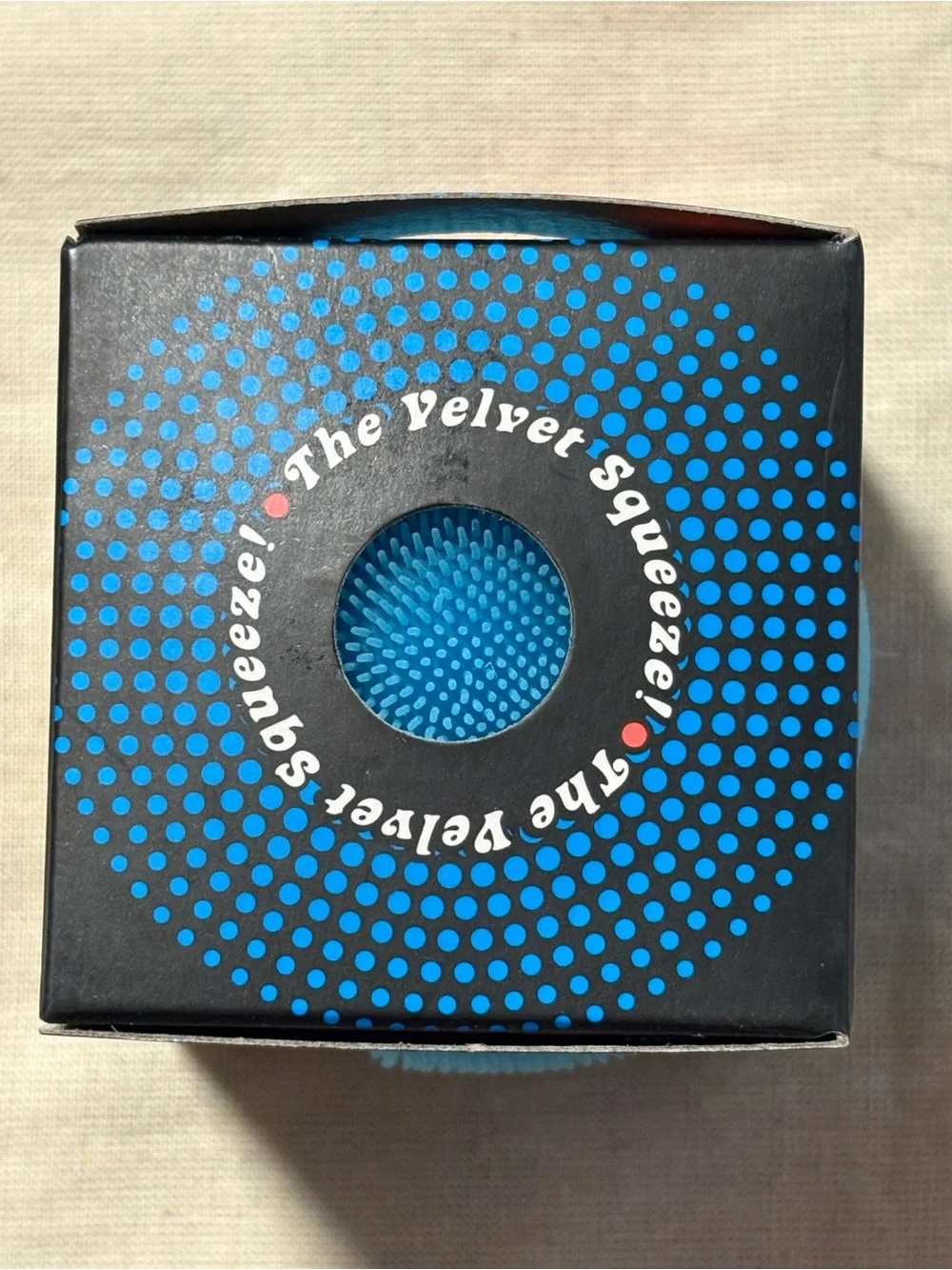 Fuzz Ball Velvet Squeeze - Blue